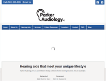 Tablet Screenshot of parkeraud.com
